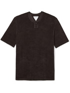 BOTTEGA VENETA - Slim-Fit Cotton-Blend Terry T-Shirt - Brown - XS