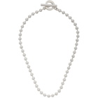 Gucci Silver Ball-Chain Choker Necklace