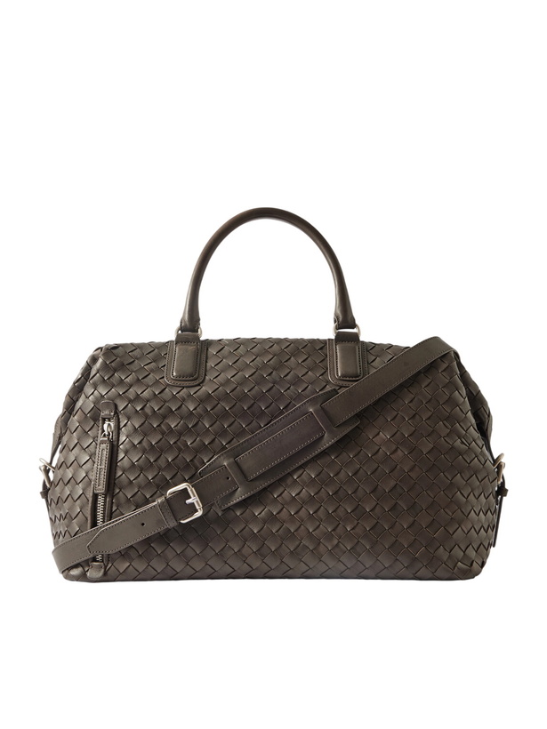 Photo: Officine Creative - Armor/019 Woven Leather Weekend Bag