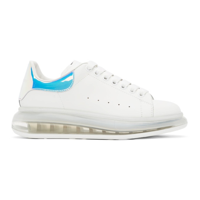 Photo: Alexander McQueen White and Iridescent Oversized Sneakers