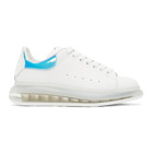 Alexander McQueen White and Iridescent Oversized Sneakers