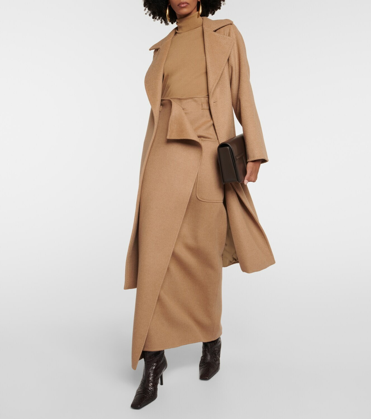 Max Mara Carbone camel hair maxi skirt