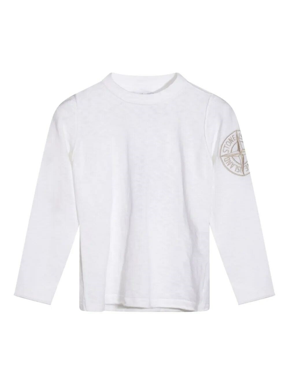 Stone Island Junior Crew Neck in White