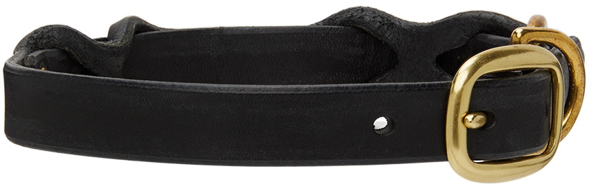 Canem Studio Black Medium Classic Cut Dog Collar