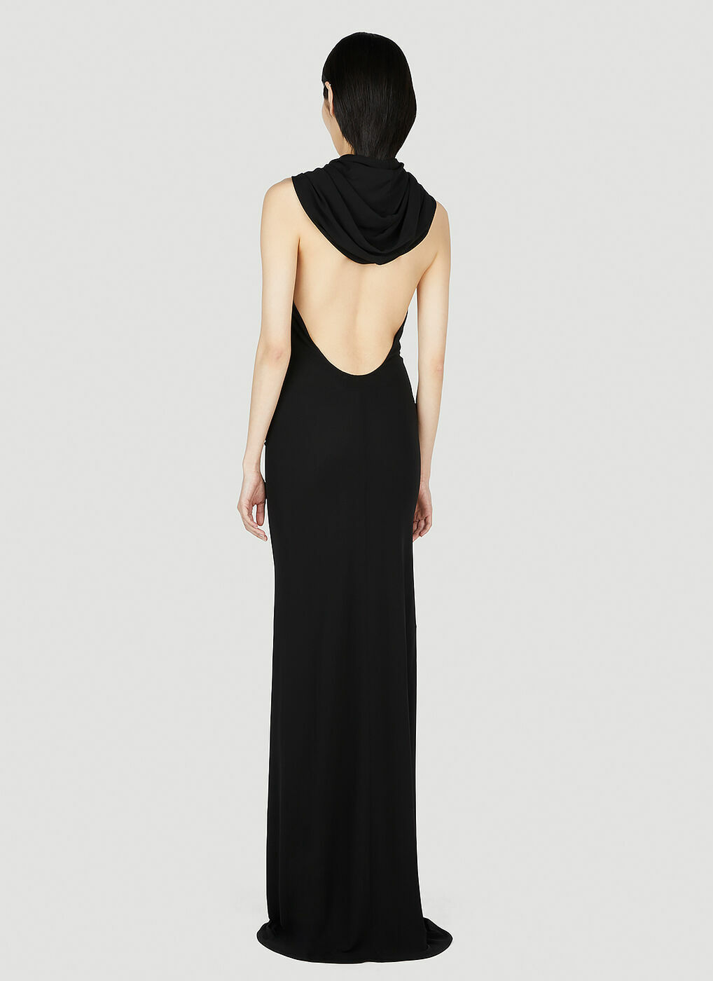 Saint Laurent - Hooded Dress in Black Saint Laurent