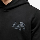 AMIRI Men's Staggered Hoodie in Black