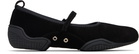 Nicole Saldaña Black Sophie Ballerina Flats
