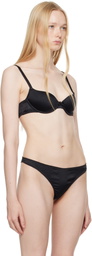 Fleur du Mal Black Seamless Luxe Balconette Bra