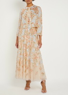 Needle & Thread Baroque Sequin-embellished Tulle Jacket Cream