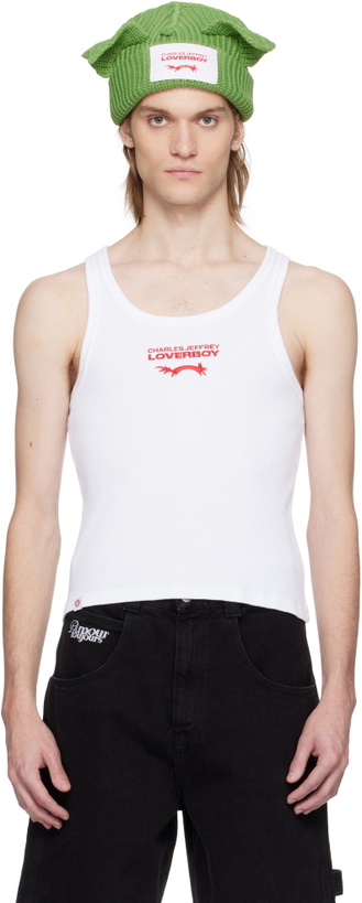 Photo: Charles Jeffrey LOVERBOY White Logo Tank Top