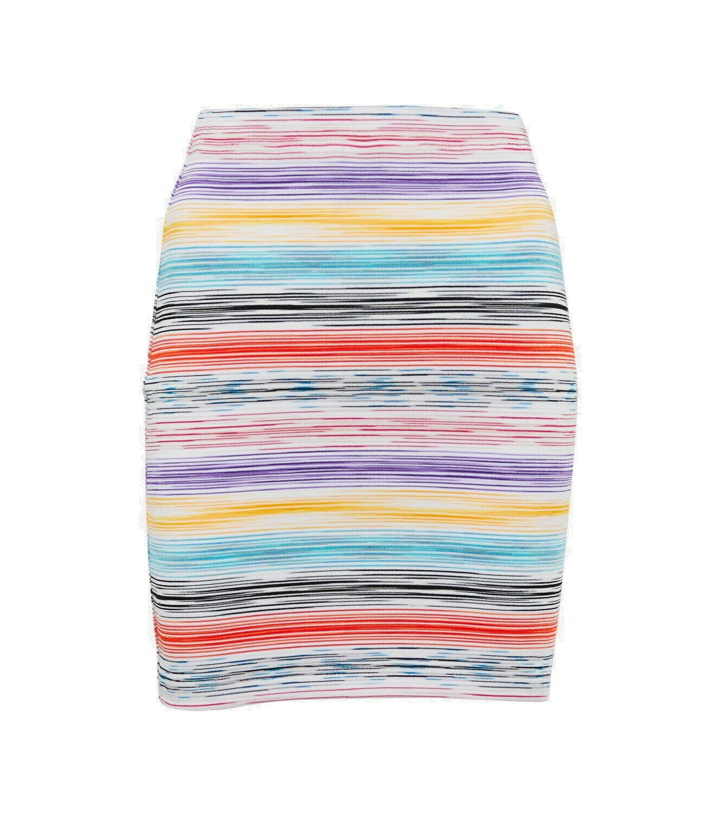 Photo: Missoni Mare Striped knit miniskirt