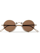 MATSUDA - Round-Frame Gold-Tone Titanium Sunglasses