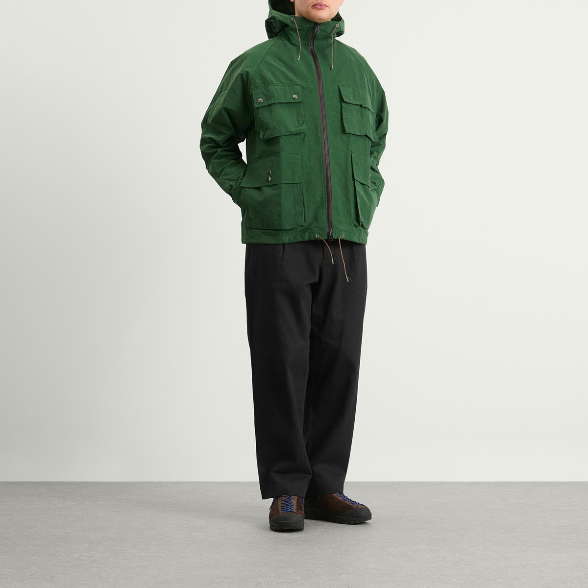 Café Mountain Men's Telemark Mountain Jacket in Racing Green