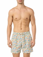MC2 Saint Barth Man Lightweight Fabric Swim-shorts Lighting Micro Fantasy With Mermaid Print