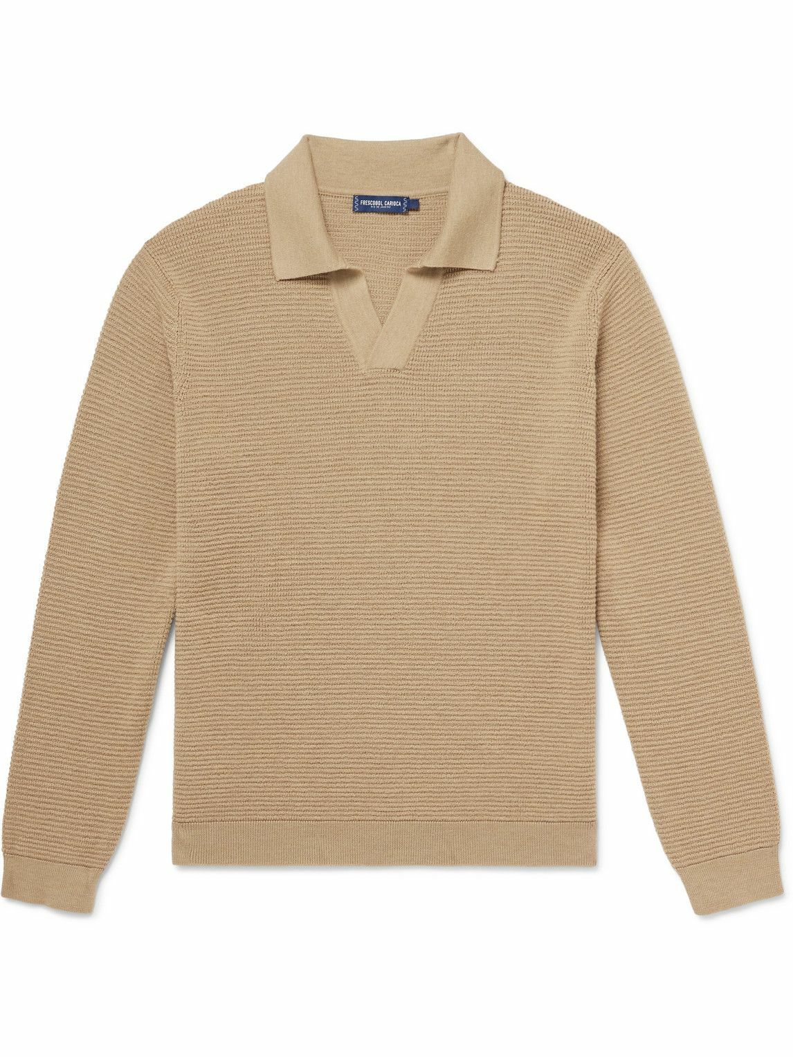 Frescobol Carioca - Orlando Merino Wool Polo Sweater - Neutrals