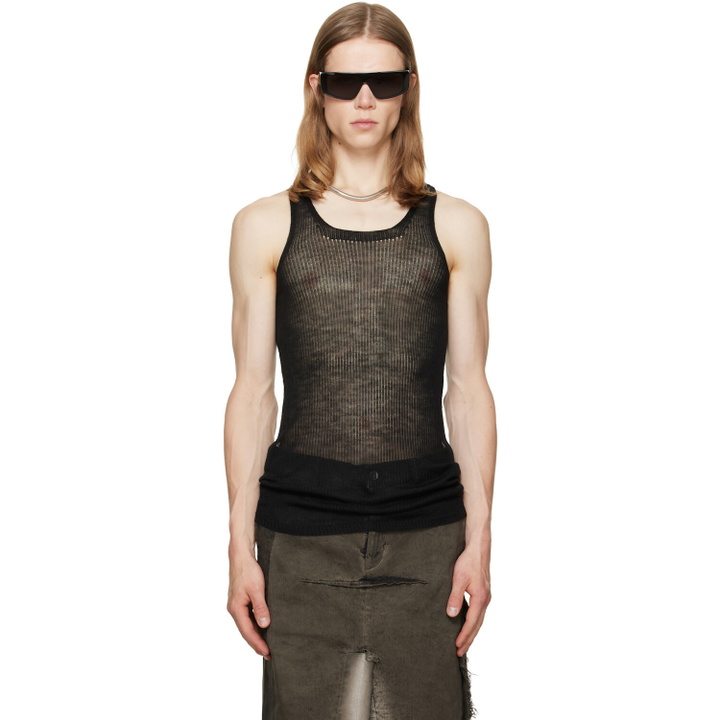 Photo: Rick Owens Black Tower Pony Tank Top