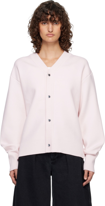 Photo: JACQUEMUS Pink 'The Doppio' Cardigan