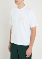 Picante Butterfly Printed Cotton T-shirt White