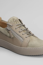 Giuseppe Zanotti Gz94 Sneakers In Taupe Suede