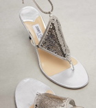 Jimmy Choo Archive Thong 85 metallic leather sandals