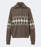 Fusalp Mireva mohair-blend half-zip sweater