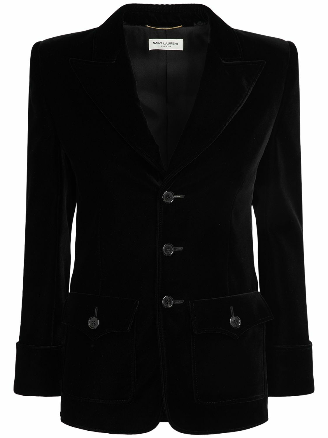 Photo: SAINT LAURENT - Velvet Blazer Jacket