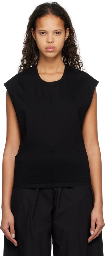Photo: Subtle Le Nguyen Black Scoop Neck Tank Top