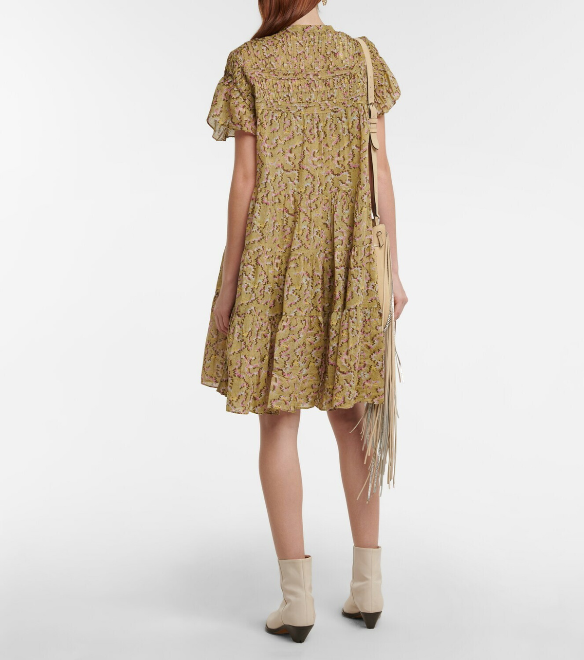 Marant Etoile Lanikazi printed cotton minidress Isabel