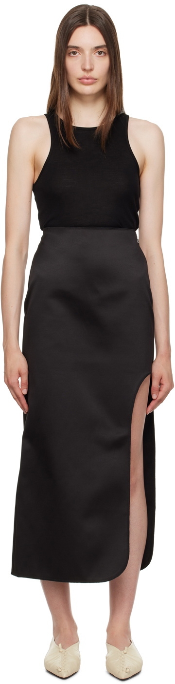 by Malene Birger Black Wick Midi Skirt by Malene Birger