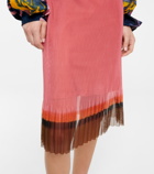 Dries Van Noten - Pleated midi skirt