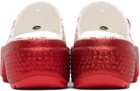 Crocs White & Red Hello Kitty Stomp Slides