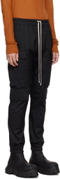 Rick Owens Black Mastodon Mega Cargo Pants