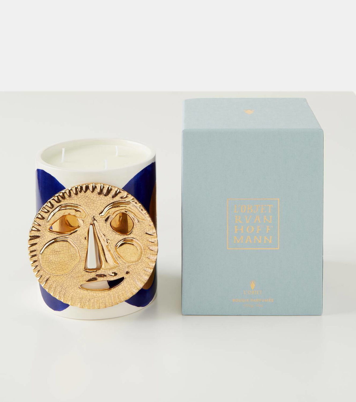 L'Objet Mask Veti-Vert candle by Ruan Hoffmann