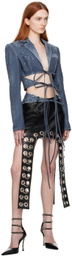 Lado Bokuchava Black Pierced Boyfriend's Midi Skirt