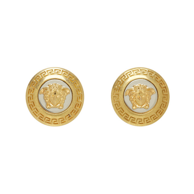 Versace medusa coin on sale earrings