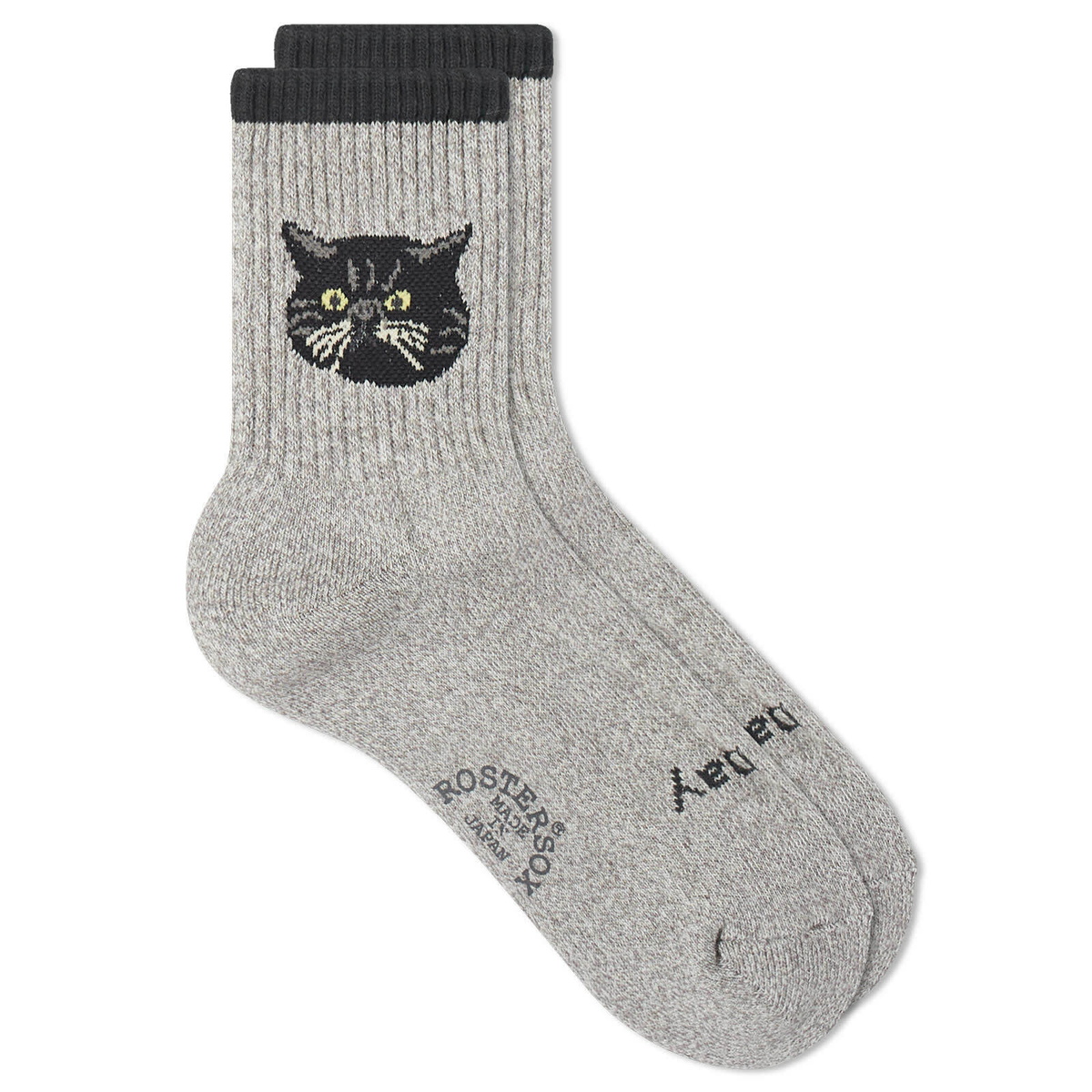 Rostersox Cat Socks in Grey