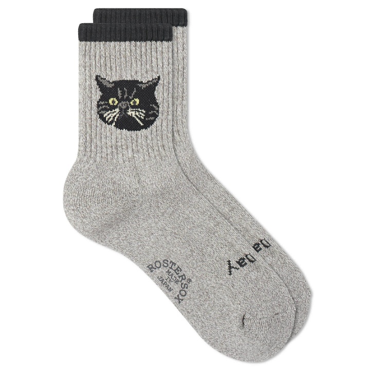 Photo: Rostersox Cat Socks in Grey