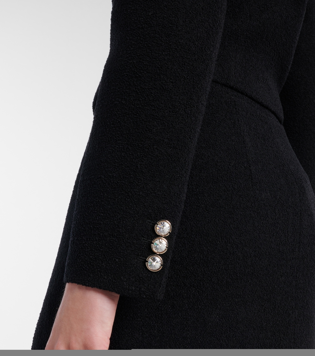 Alessandra Rich Wool-blend twill bouclé jacket