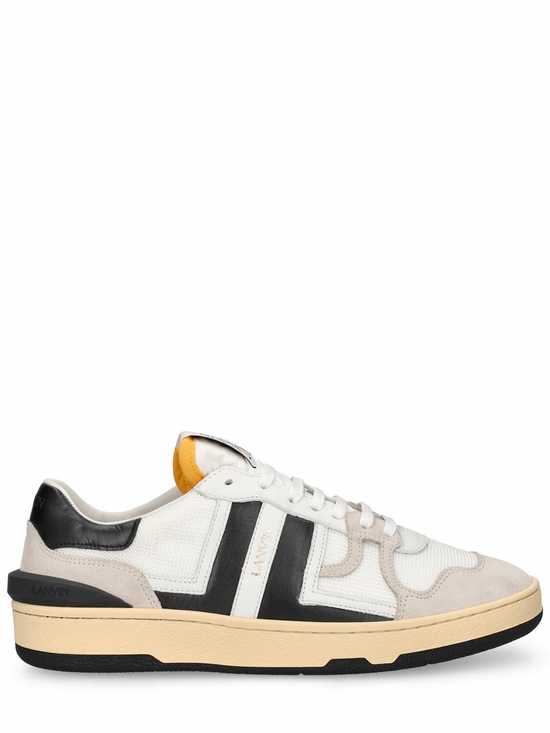 LANVIN - 10mm Clay Poly & Leather Sneakers Lanvin