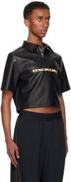 Mowalola Black Moto Polo