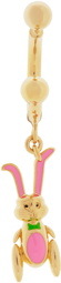 Safsafu SSENSE Exclusive Gold Mr Rabbit Single Earring