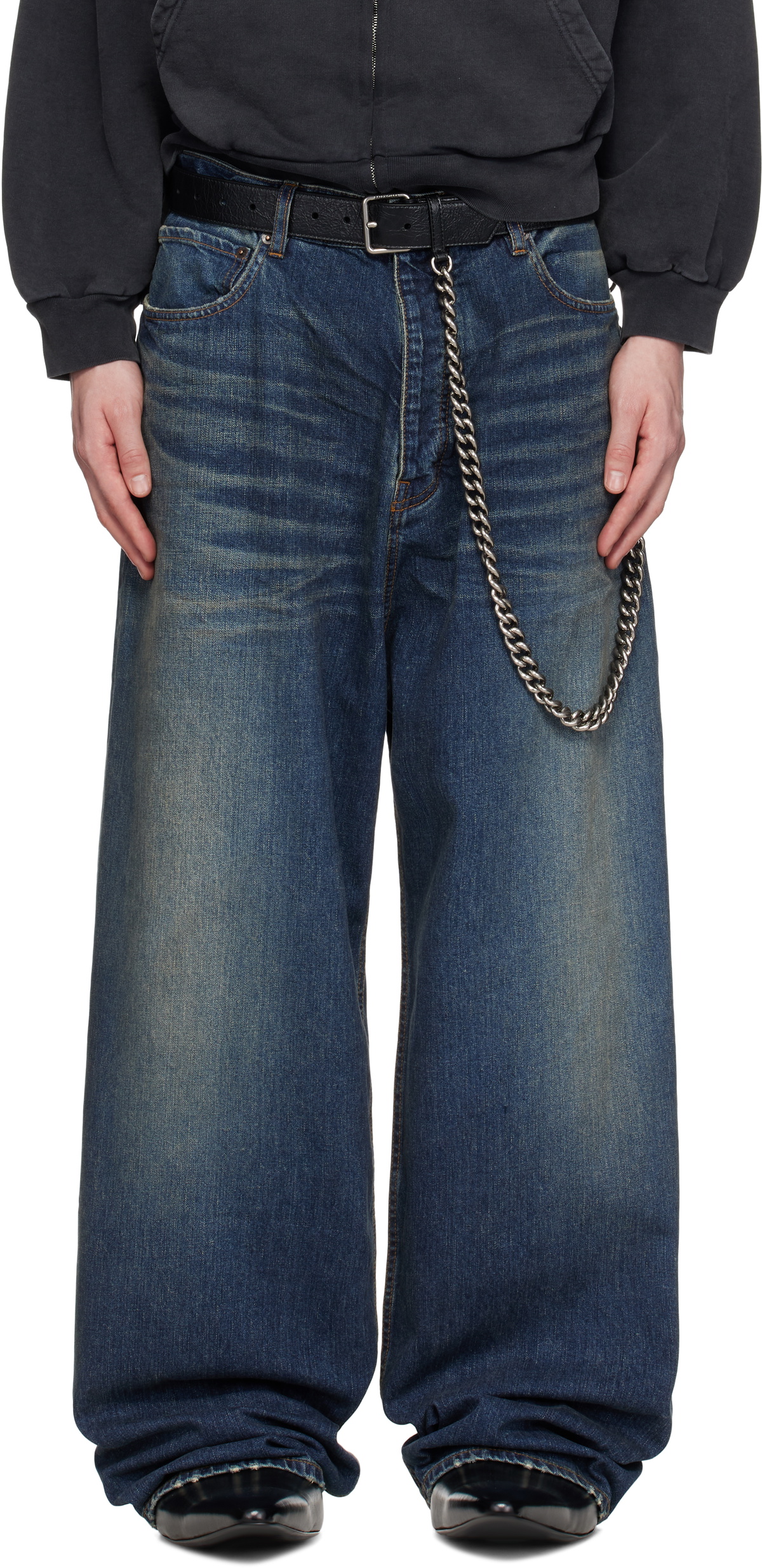 Balenciaga Blue Baggy Jeans Balenciaga