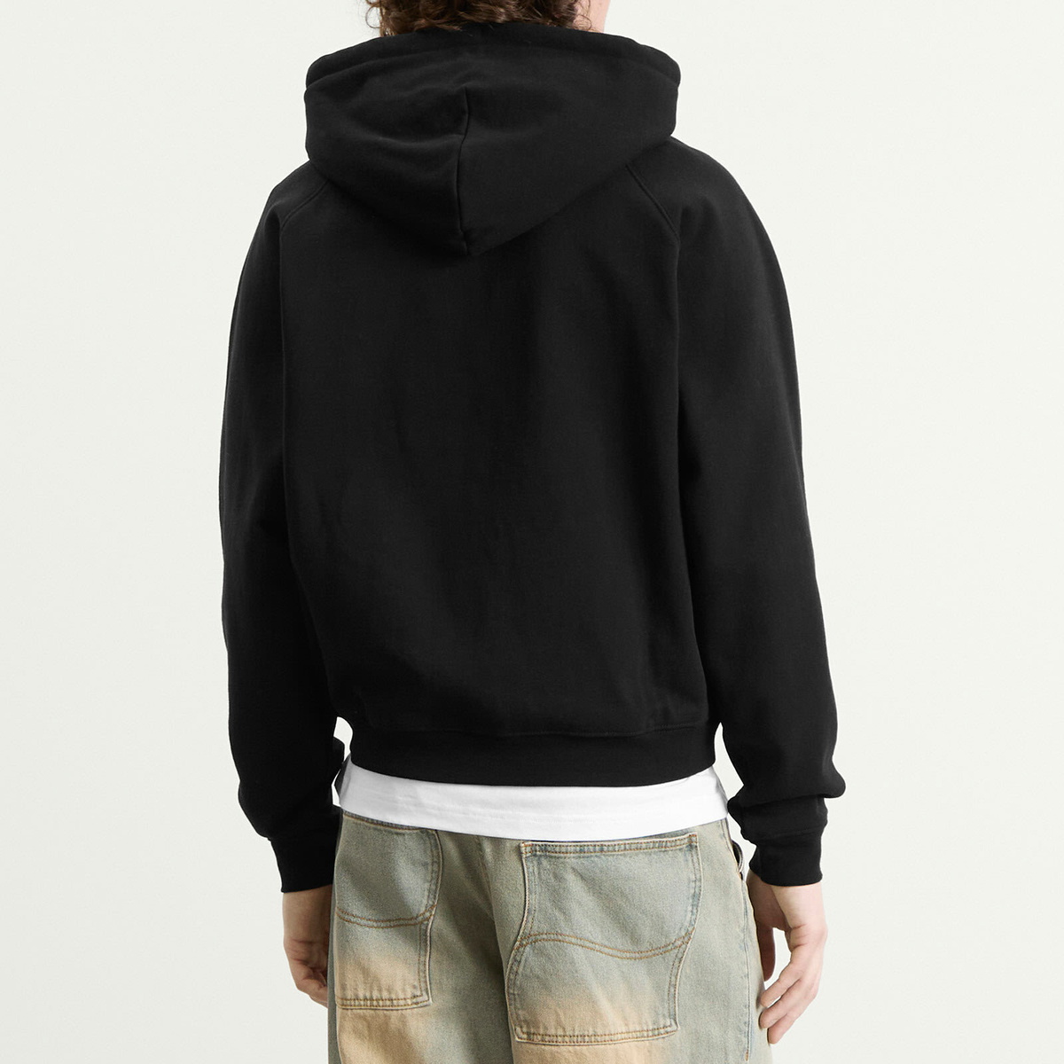 Dime Men's Cursive Logo Zip Hoodie in Black
