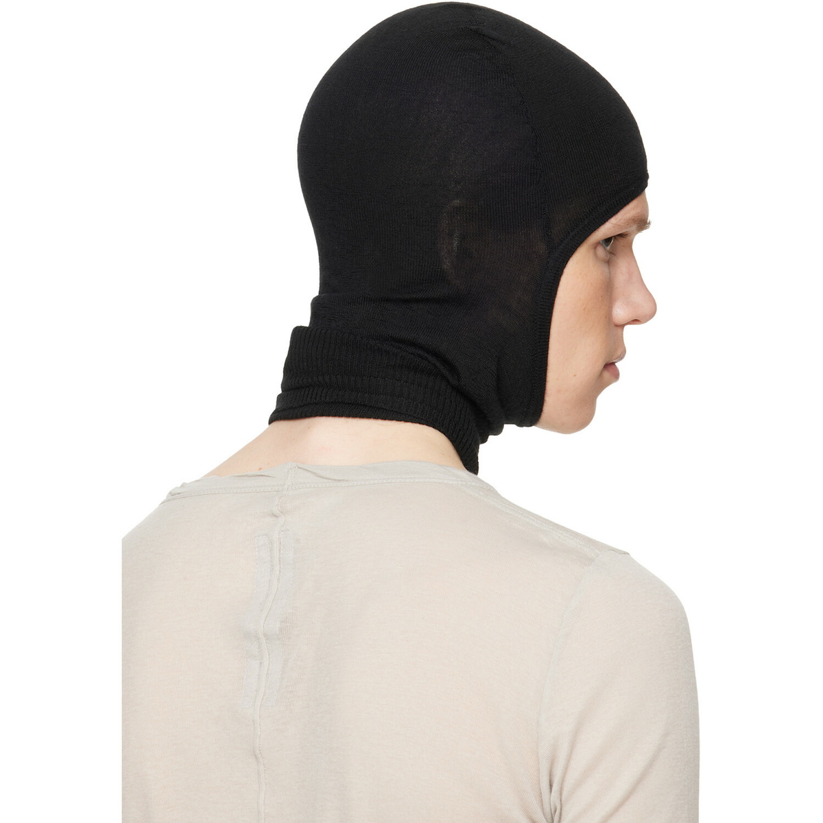 Rick Owens Black Tower Skull Balaclava