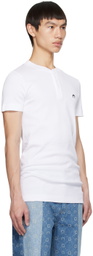 Marine Serre White Button Up Henley
