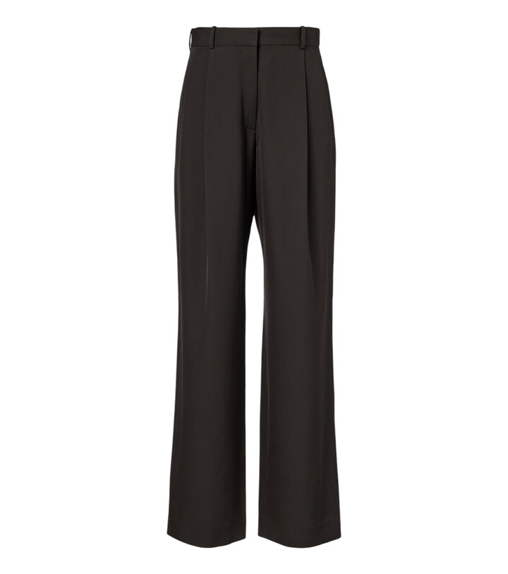 Photo: The Row Lowe virgin wool wide-leg pants