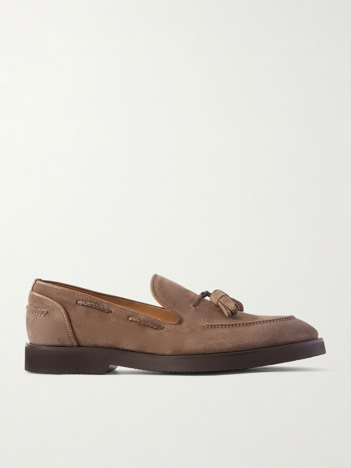 Mr P. - Tasselled Suede Loafers - Brown