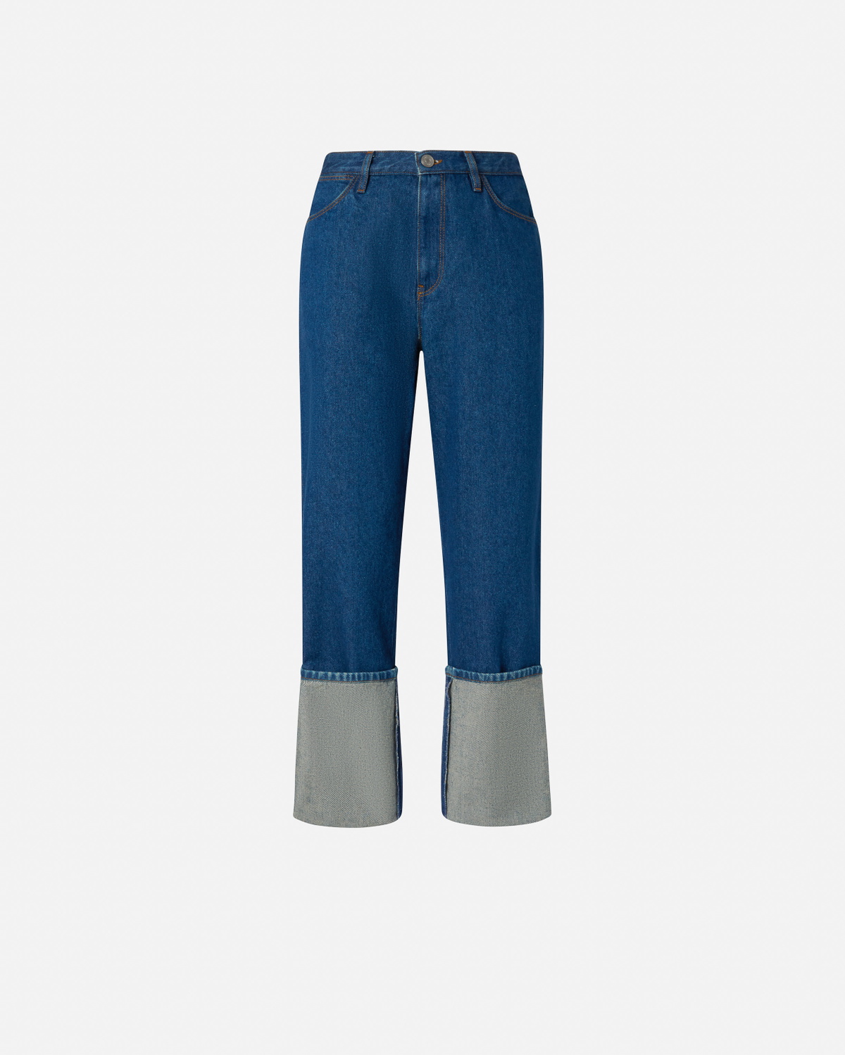 Pinko Reimagine Cuffed Straight Jeans Pinko X Patrick Mc Dowell Rinse Wash