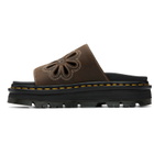 Dr. Martens Brown Zebzag Flower Sandals