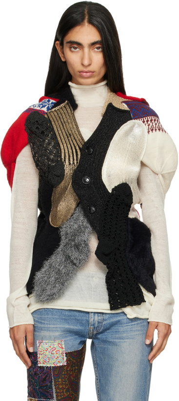 Photo: Junya Watanabe Multicolor Patchwork Cardigan